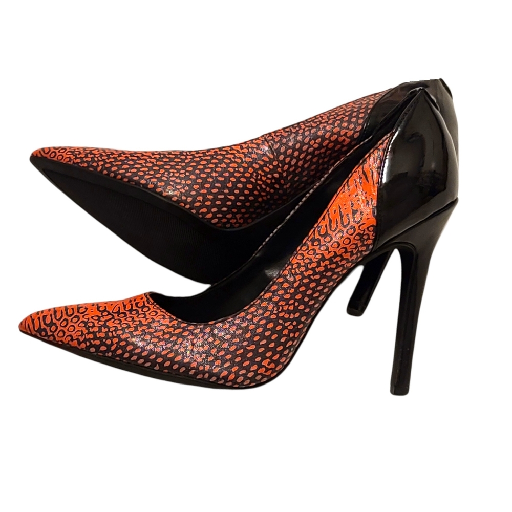 Guess | Felisity Python Print Pointy Toe Pumps Size 7.5 - Picture 5 of 11